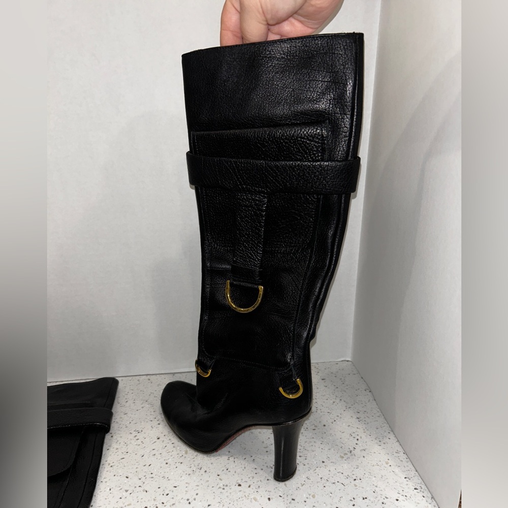 Bruno Magli Leather Pocket Boots Sz 4.5-5.